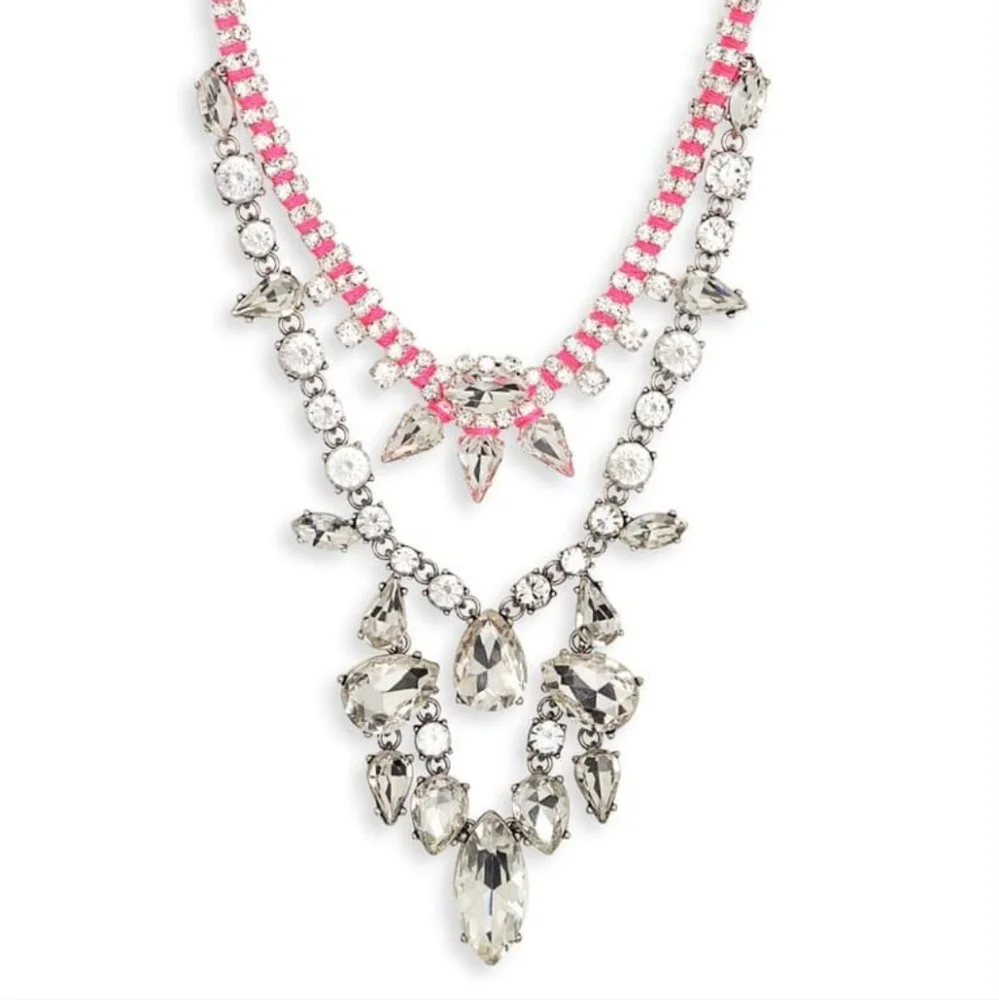 Stella & Dot Neon Dream Statement Necklace 2 in 1 Convertible Design - Picture 1 of 3